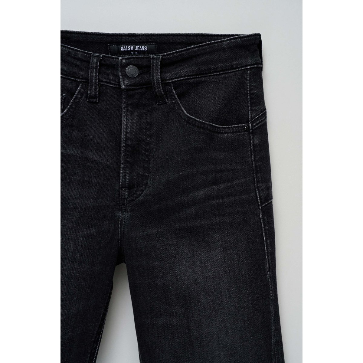 JEAN FAITH PUSH IN BOOTCUT noir, SALSA JEANS