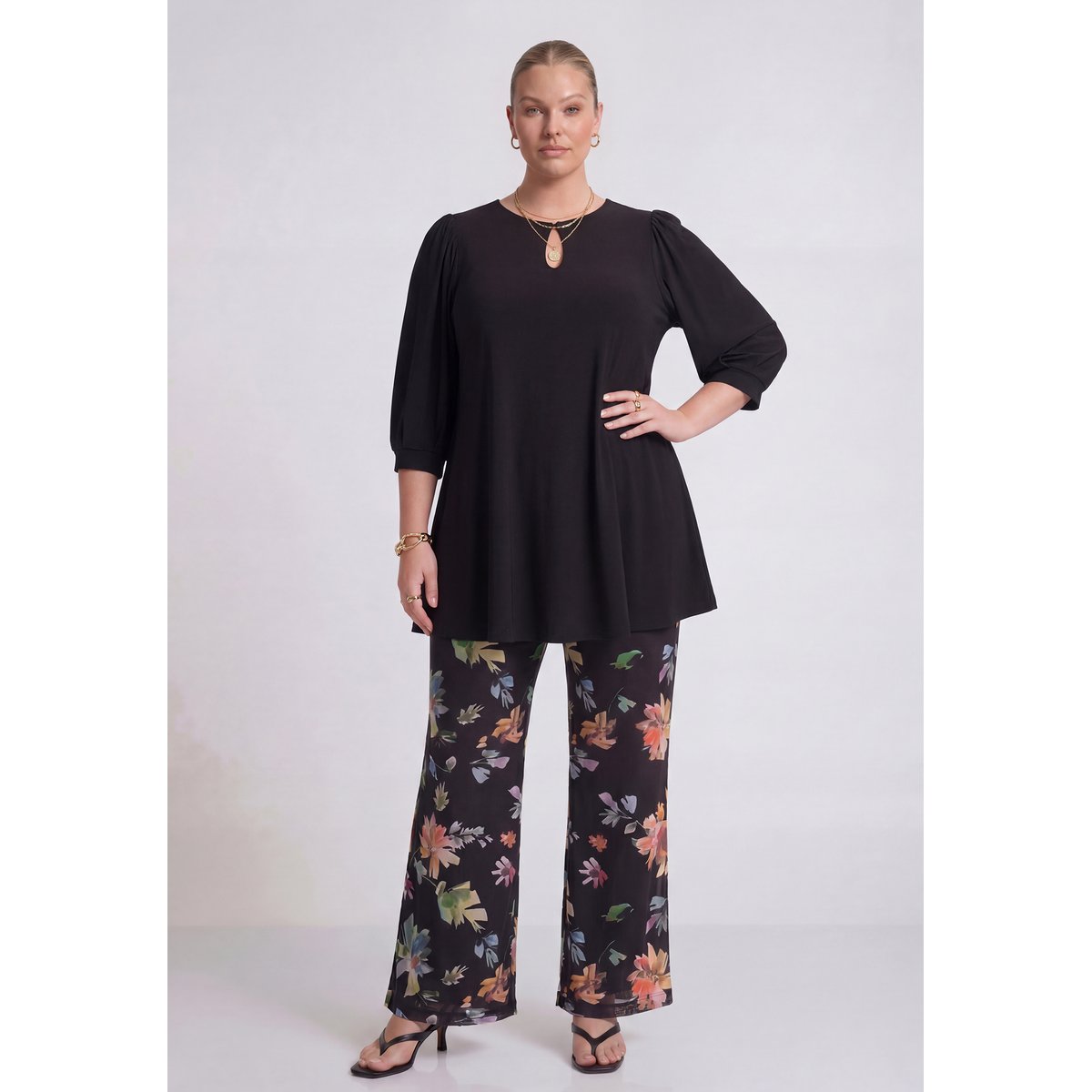 Pantalon imprimée multi, YOEK