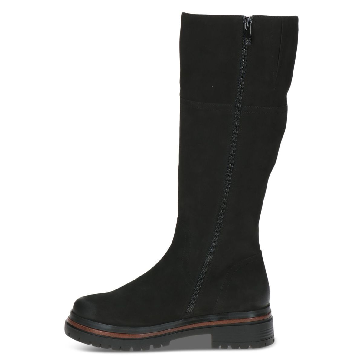 Bottes en cuir noir nubuck, CAPRICE