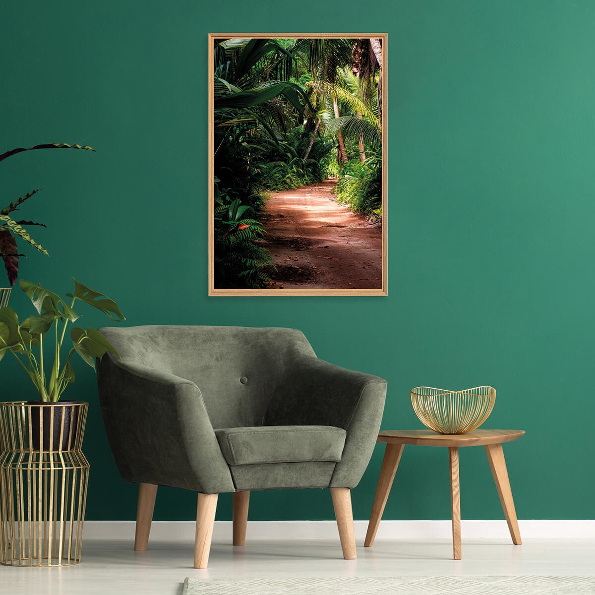 Tableau Mural Mat Encadré Jungle FORÊT tableaux encadrés, CEANOTHE