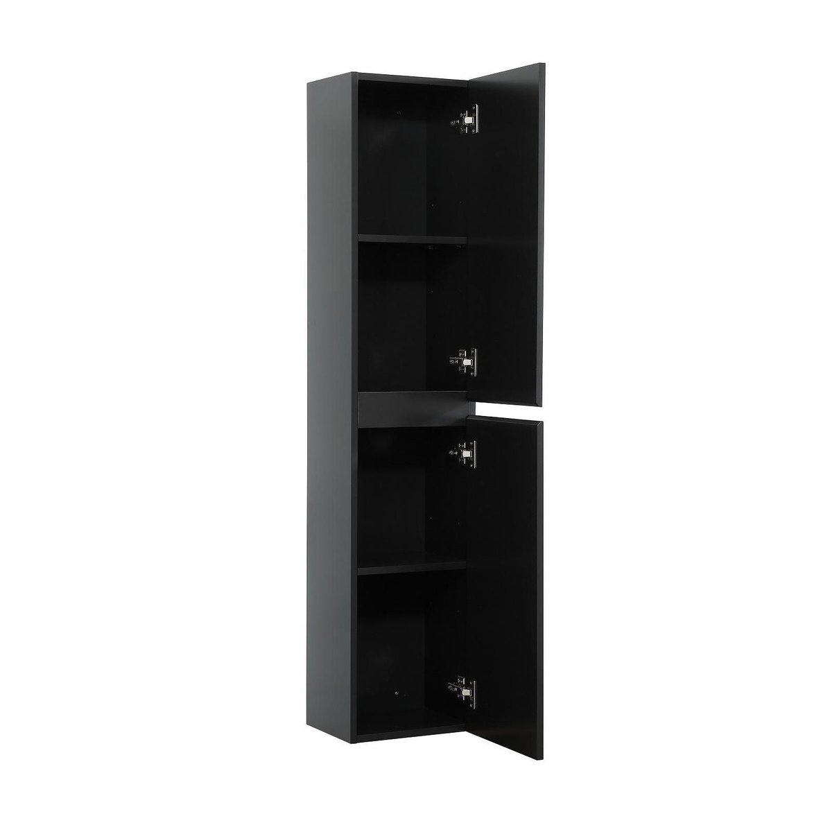 Meuble double +vasque +colonne SORRENTO noir, MOB IN