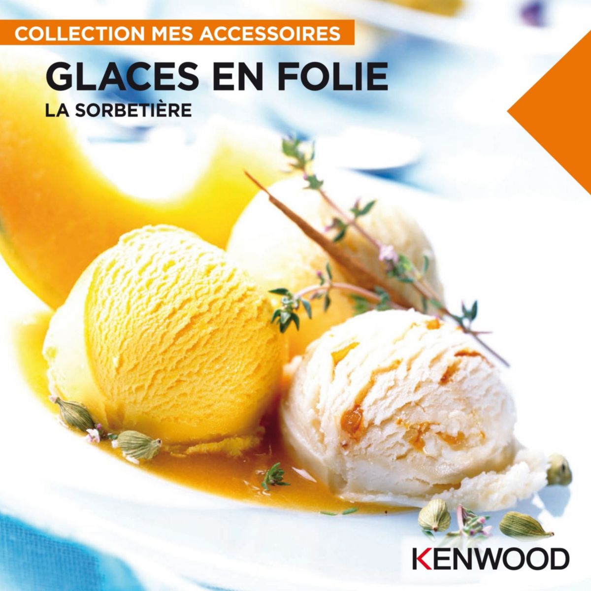 Sorbetière KAX71.009WH pour chef et chef XL blanc, KENWOOD