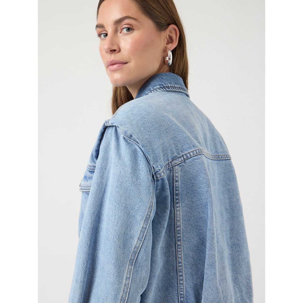 Veste En Jean light blue denim, YAS