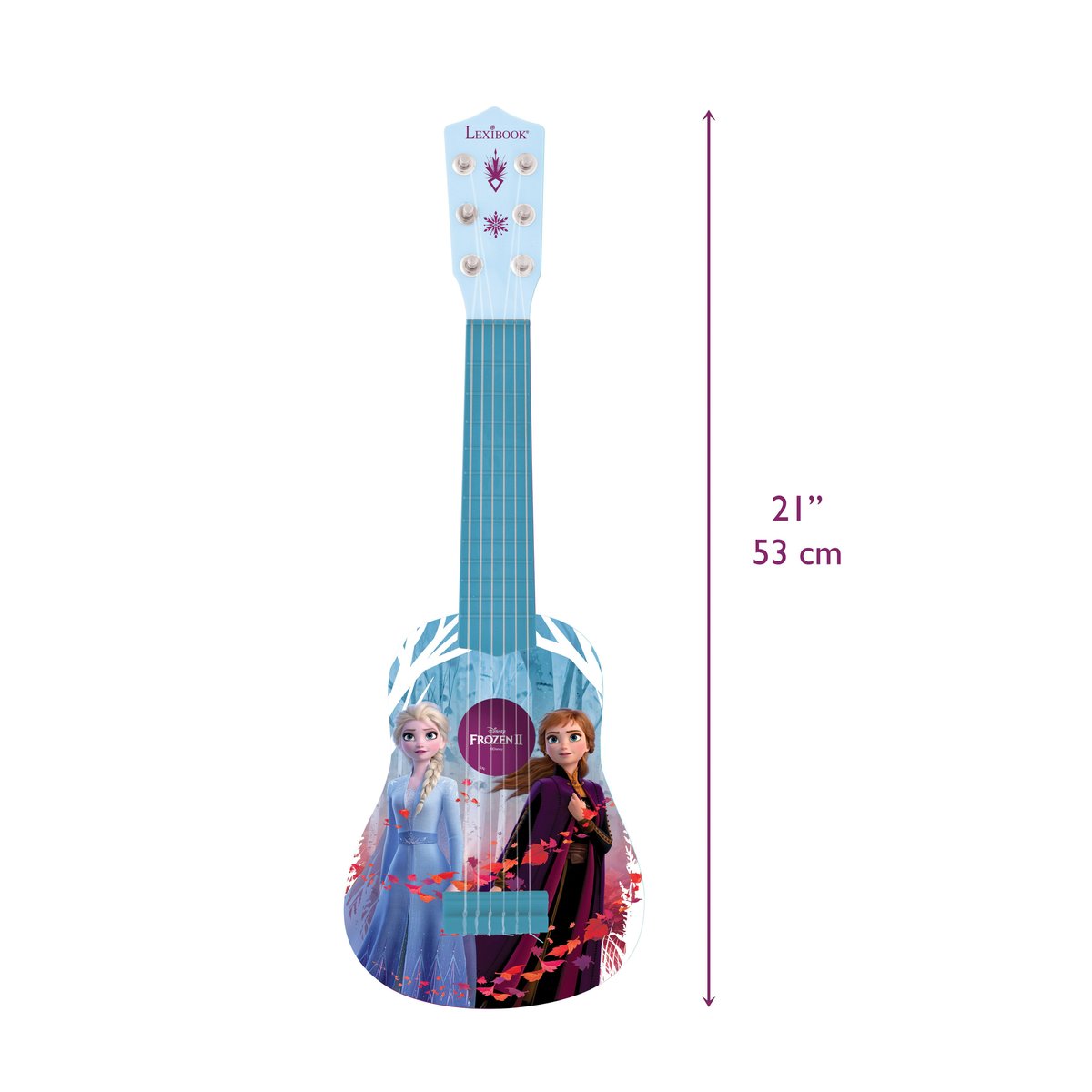 Ma Première Guitare Reine des Neiges bleu, LEXIBOOK