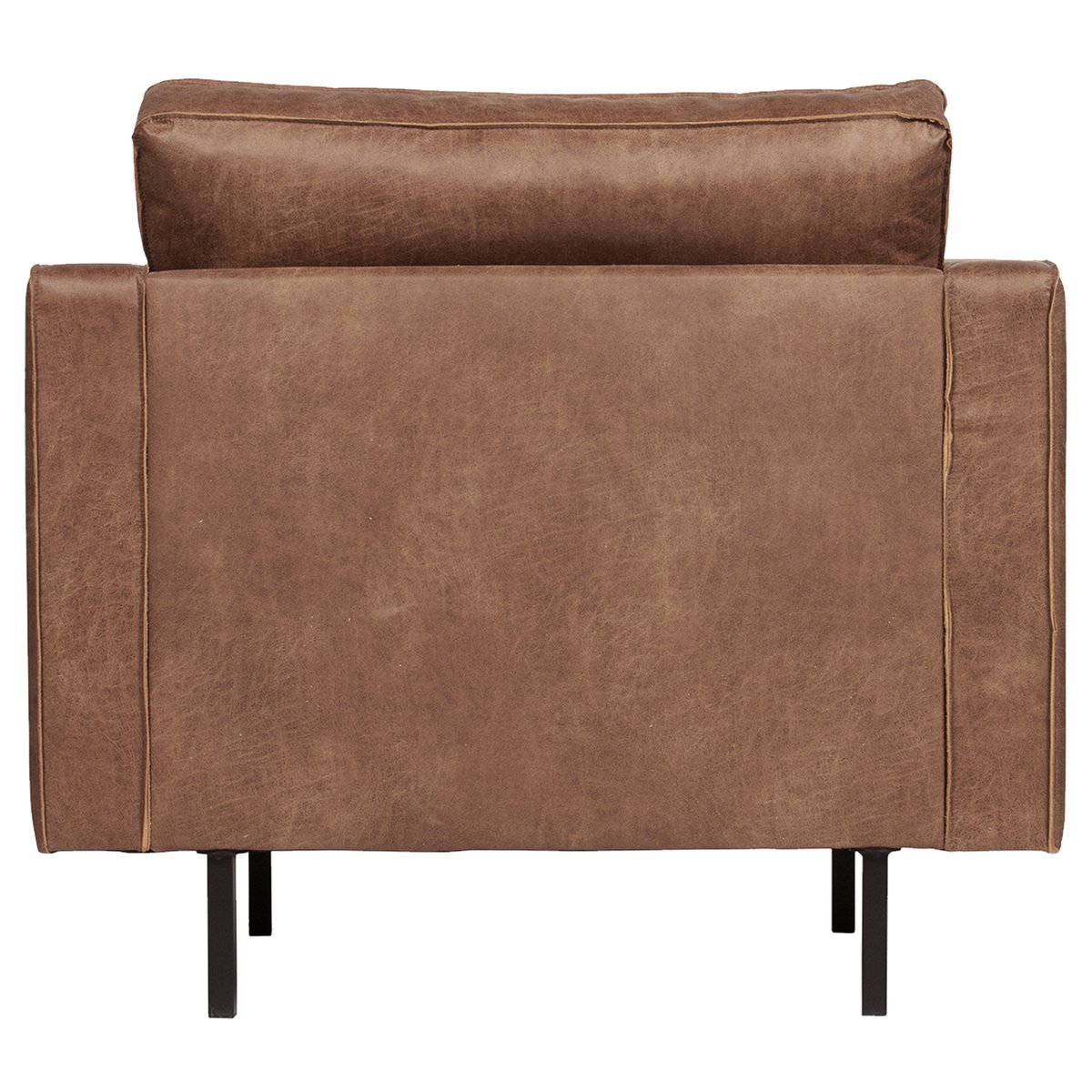 Fauteuil en simili- BRONCO cognac, WOOOD