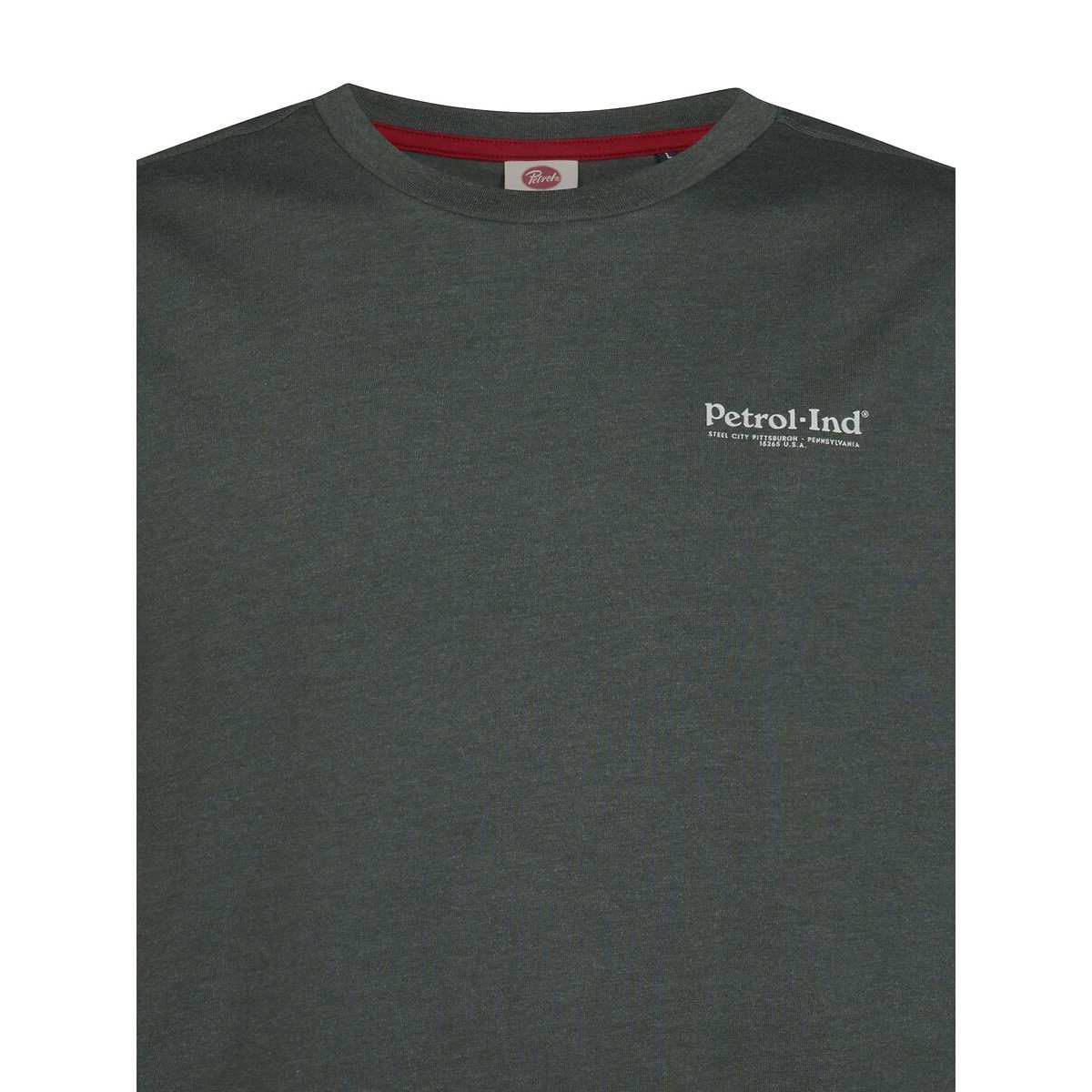 Crew Neck Short Sleeve T-Shirt dark green, PETROL INDUSTRIES