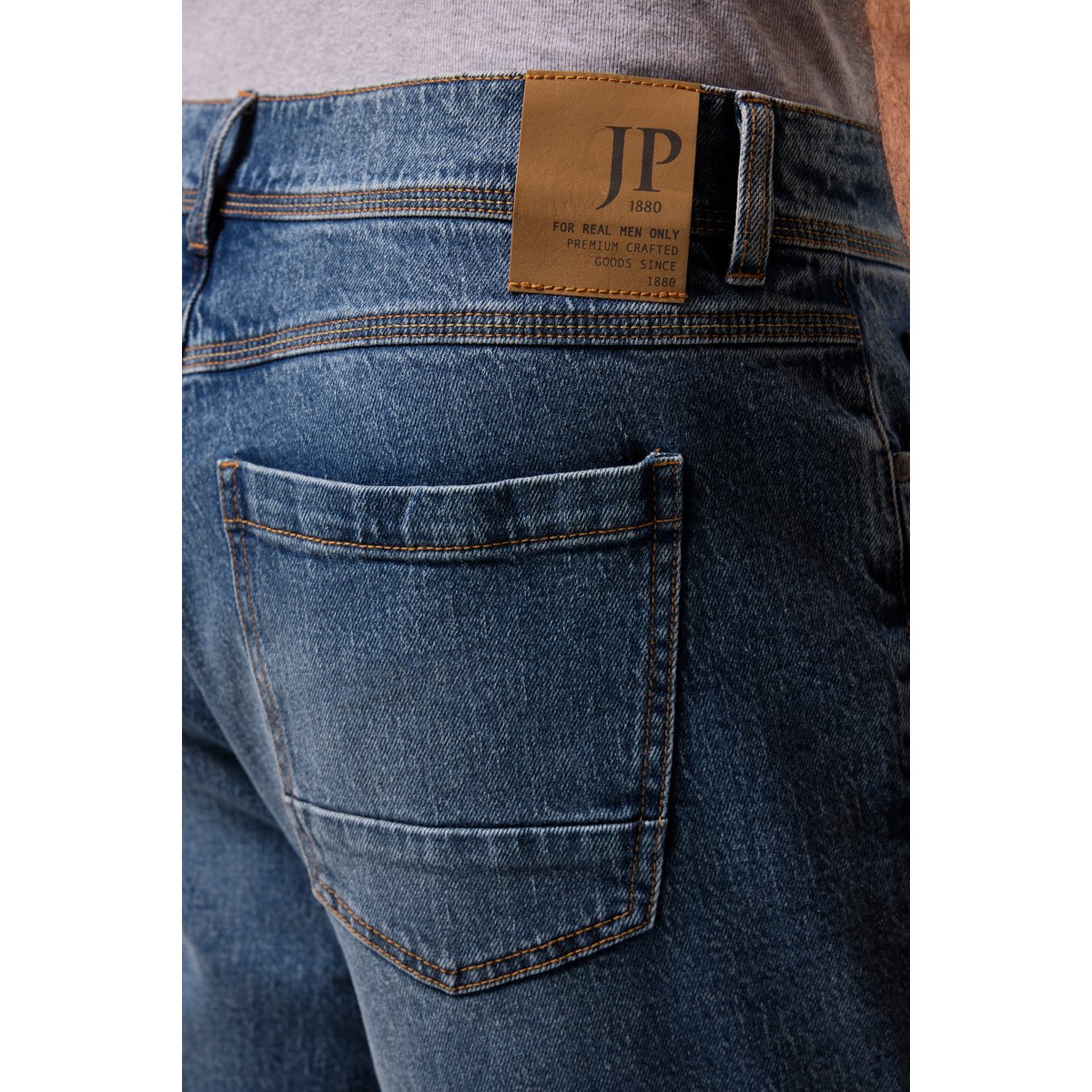 Bermuda en jean, style vintage bleu jean, JP1880