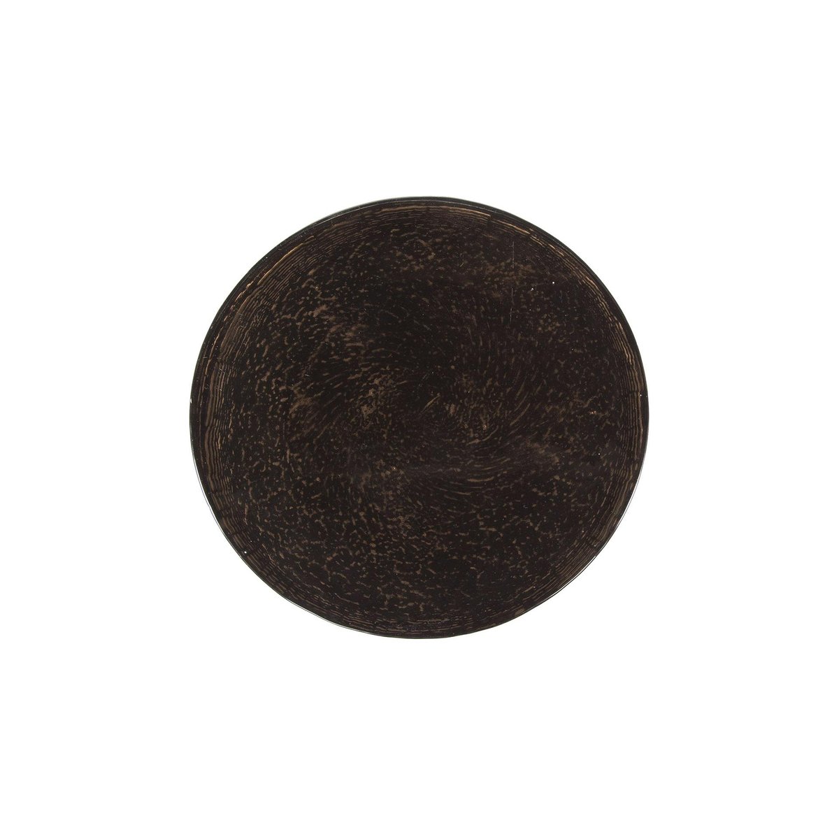 Table d'appoint artisanale verre et métal, 45cm LAGUNA cuivré, PIER IMPORT