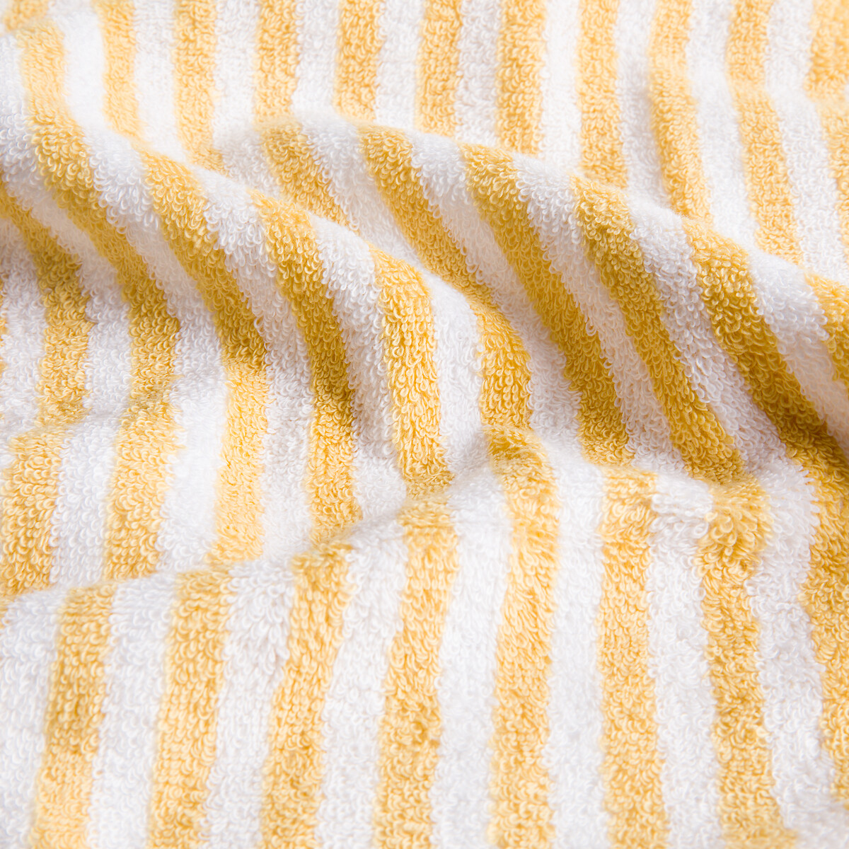 Handtuch Dani, Frottee (500 g/m²) gelb/weiss, LA REDOUTE INTERIEURS