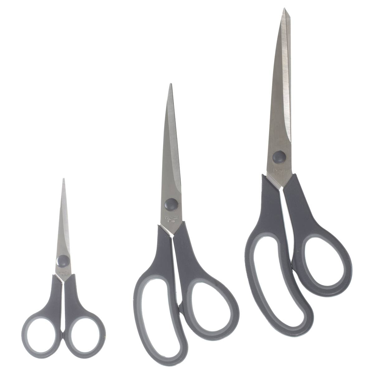 Set de 3 paires de ciseaux multi-usages gris, 5FIVE SIMPLY SMART