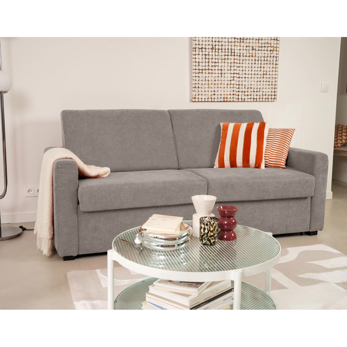 Lit - JULIA gris, BEST MOBILIER