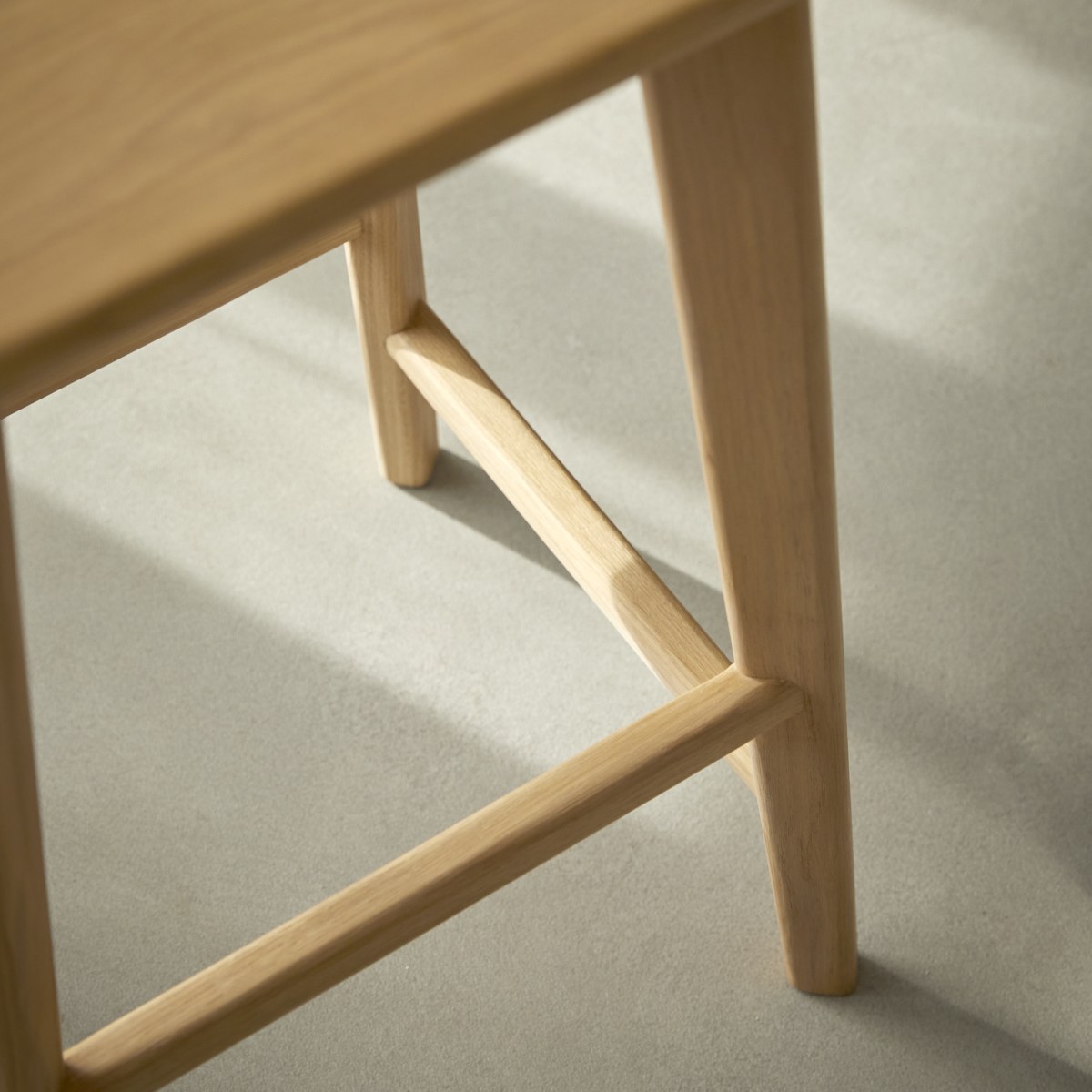 Tabouret de bar en Chêne massif, ABEL naturel, TIKAMOON