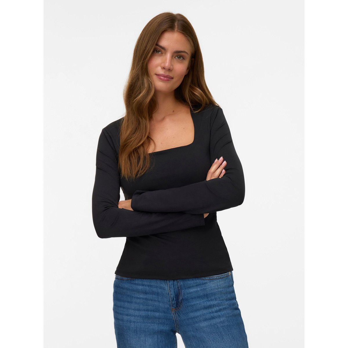 Top noire - black, VERO MODA