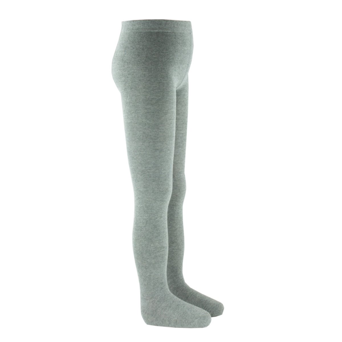 Collant en coton uni gris, KINDY