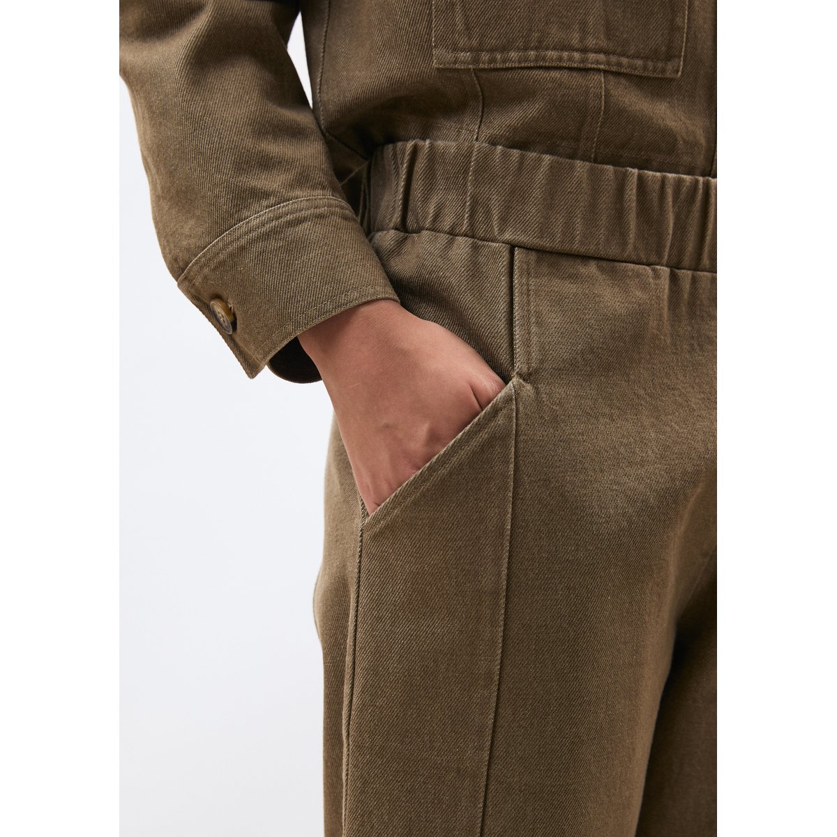 Pantalon carotte 7/8ème en denim sienne, HUMILITY