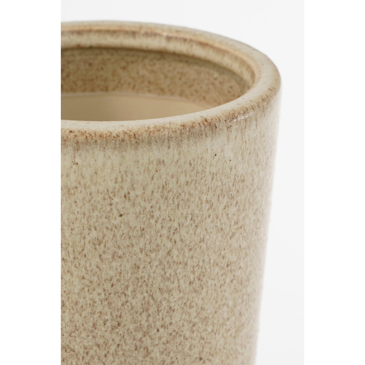 Vase texturé H42 cm HOLM crème, MICA DECORATIONS