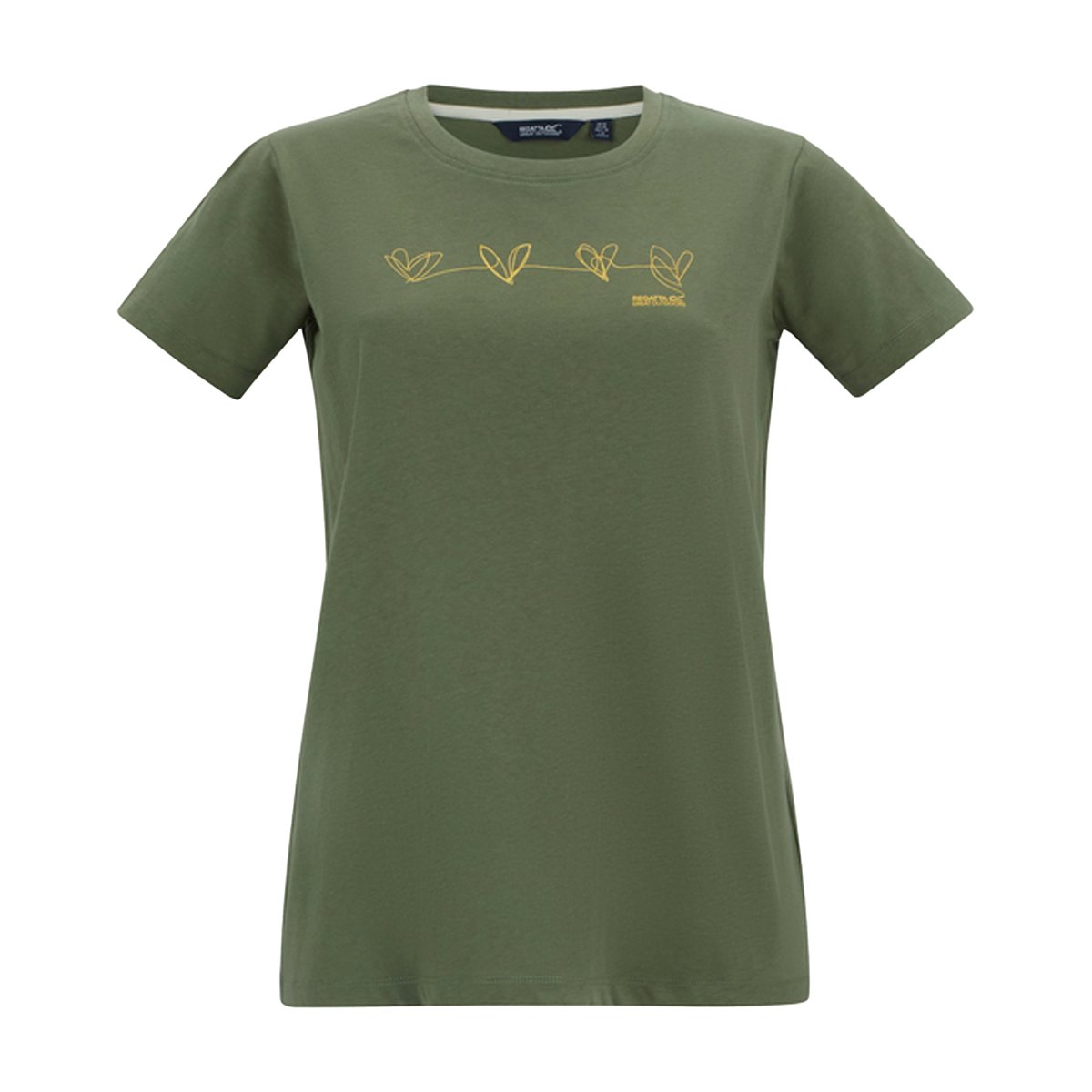 T-shirt manches courtes motif/style cœur FILANDRA vert kaki imprimé, REGATTA