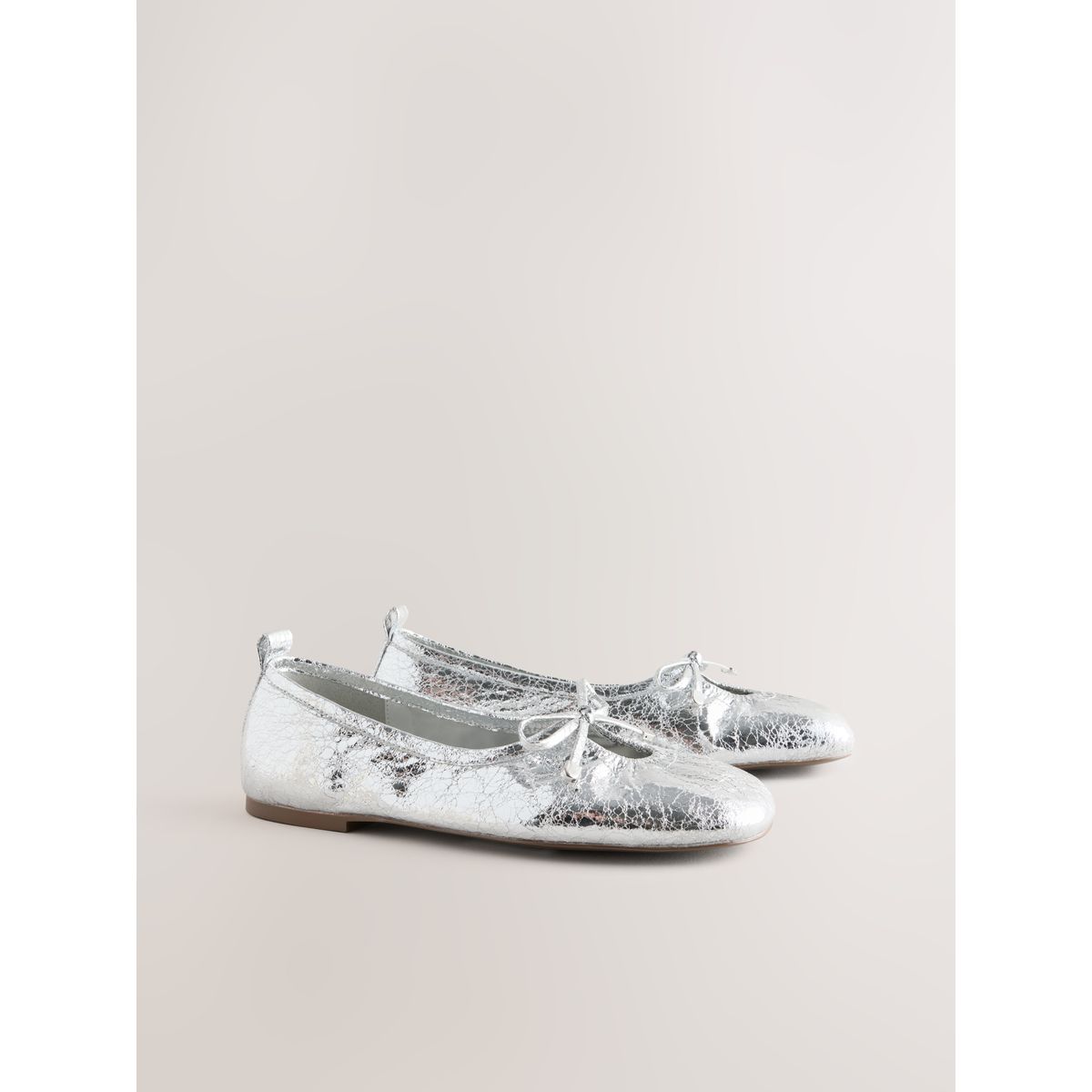 Ballerines à nouer forever comfort® argent, NEXT