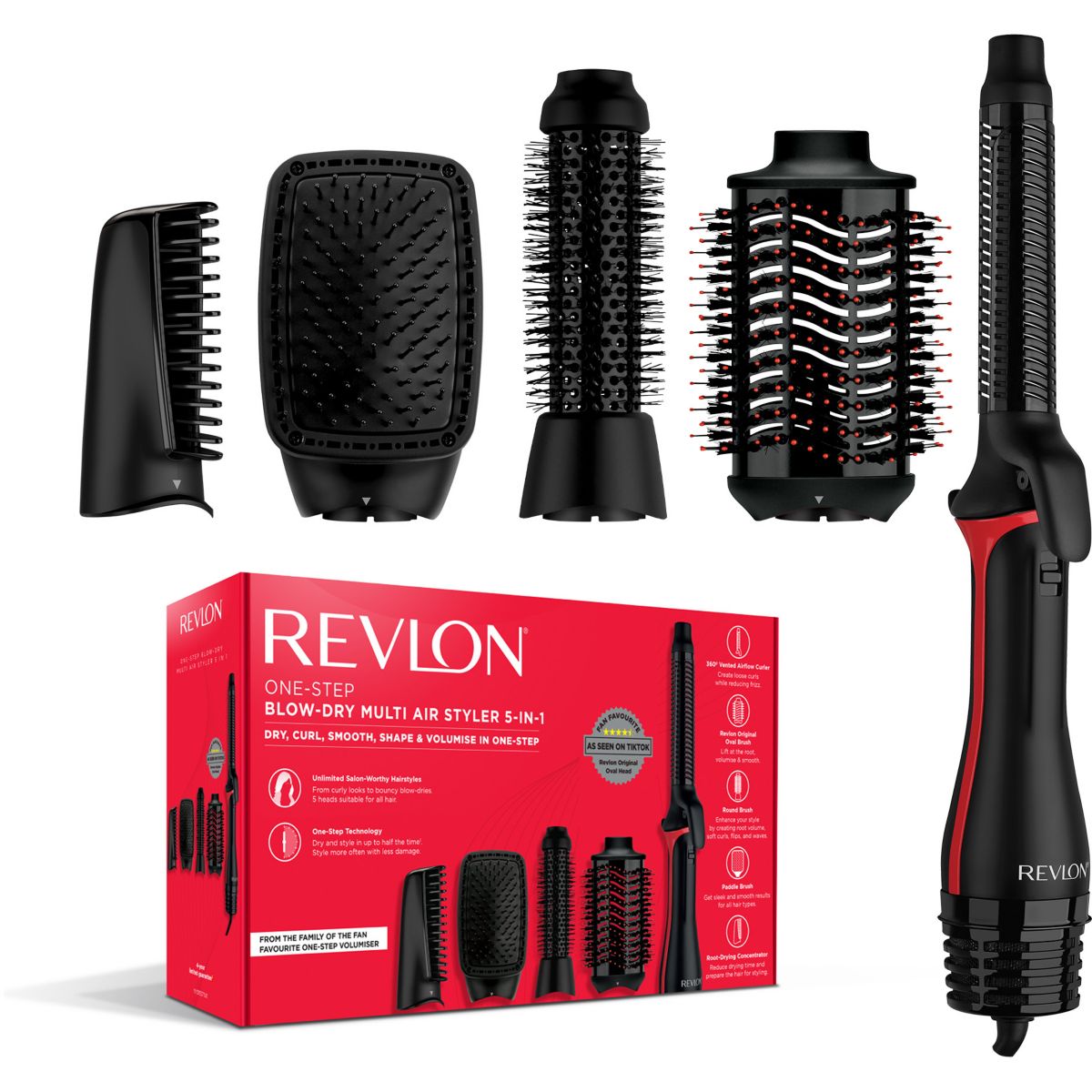 Fer multistyle One Step 5en1 RVDR5371E couleur unique, REVLON