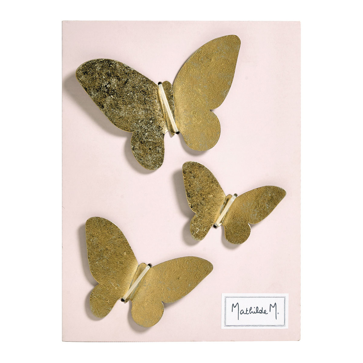 Set de 3 Papillons laiton, MATHILDE M