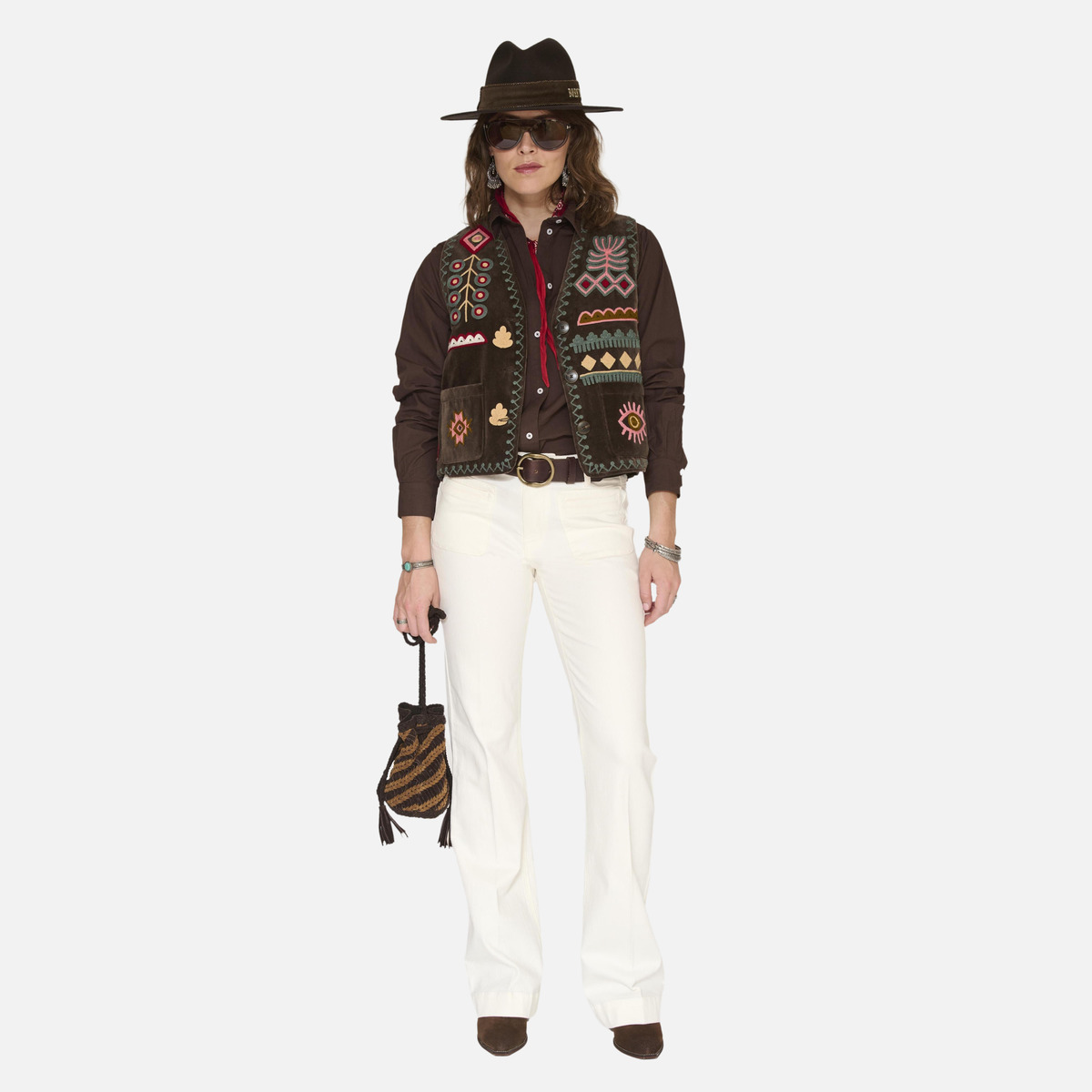 Gilet GABIN brown, MKT STUDIO