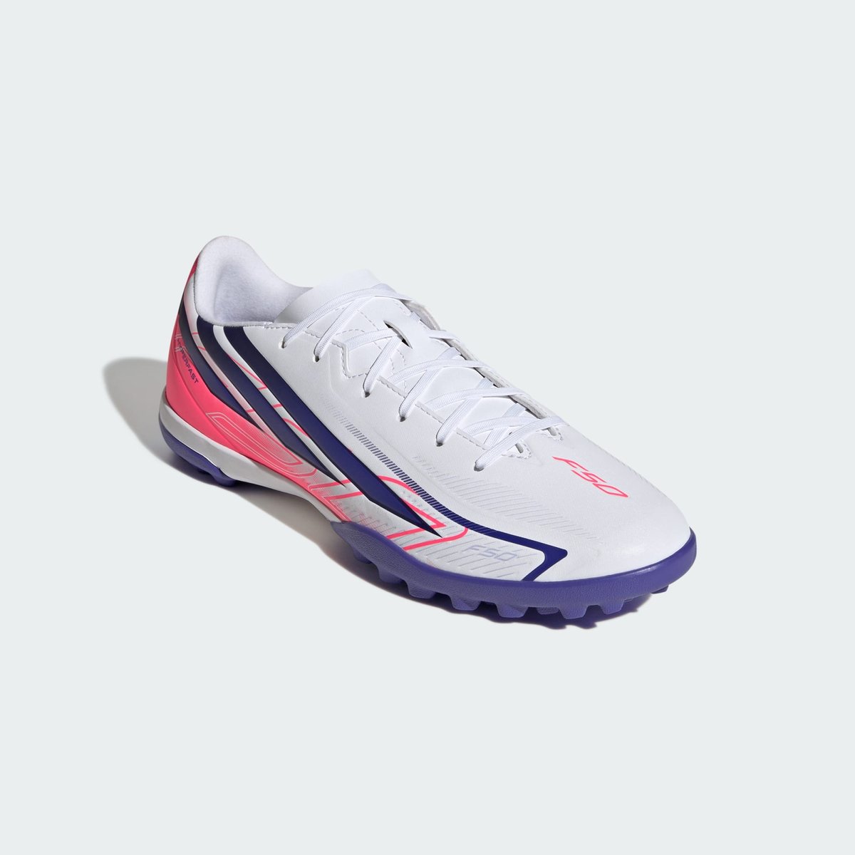 Chaussure De Football F50 Hyperfast Club Pour Terrain Turf Chaussure De Football F50 Hyperfast Club Pour Terrain Turf cloud white / solar purple / solar turbo, adidas Performance