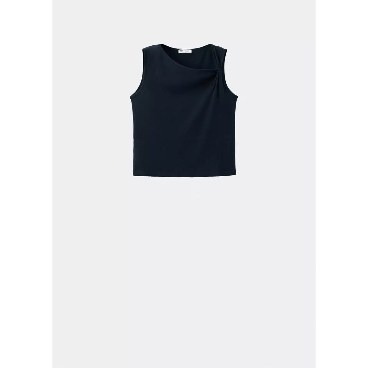 Top en maille fine détail nœud bleu marine, MANGO TEEN