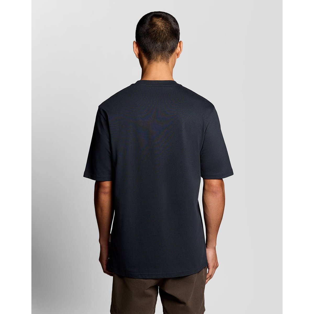 T-shirt imprimé dos graphique bleu foncé marine, LYLE & SCOTT