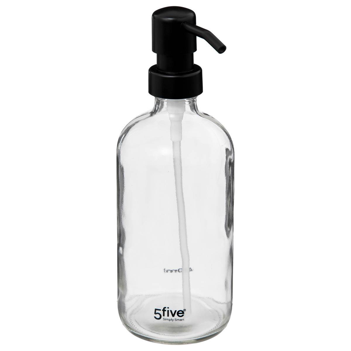 Distributeur à savon 450ml APOTHICAIRE transparent, 5FIVE SIMPLY SMART