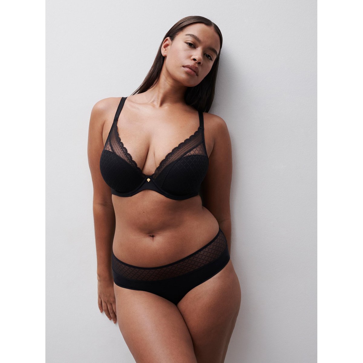 Soutien-gorge coques plongeant NORAH CHIC noir, CHANTELLE