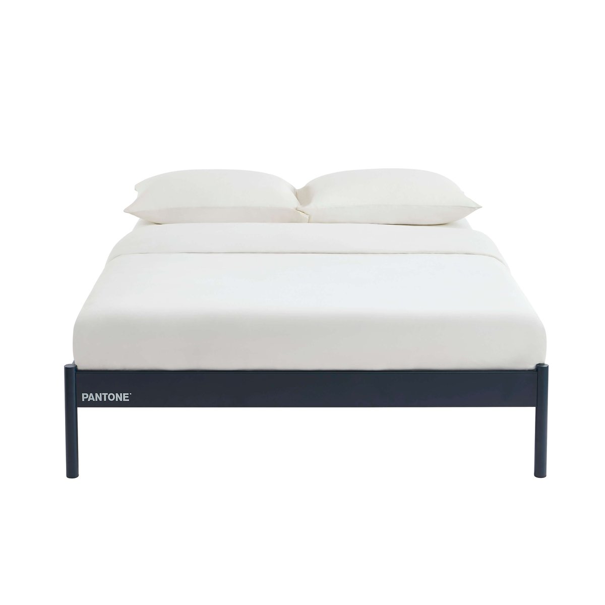 Lit double en acier bleu nuit, PANTONE