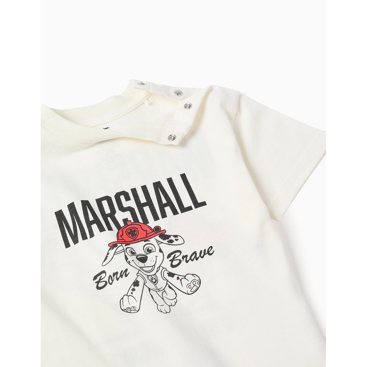T-shirt en coton avec imprimés Marshall blanc, ZIPPY