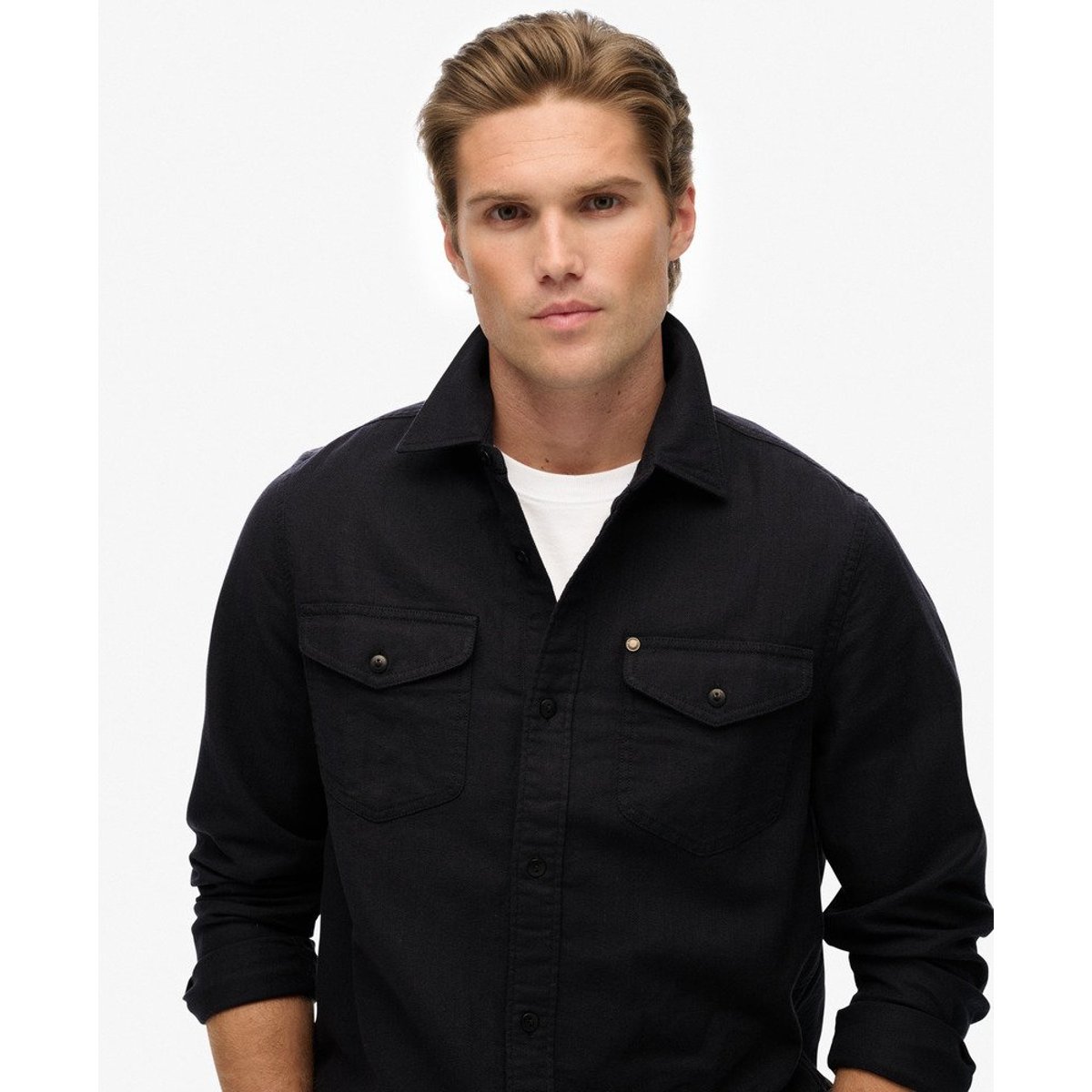 Chemise Ranch - The Merchant Store noir, SUPERDRY