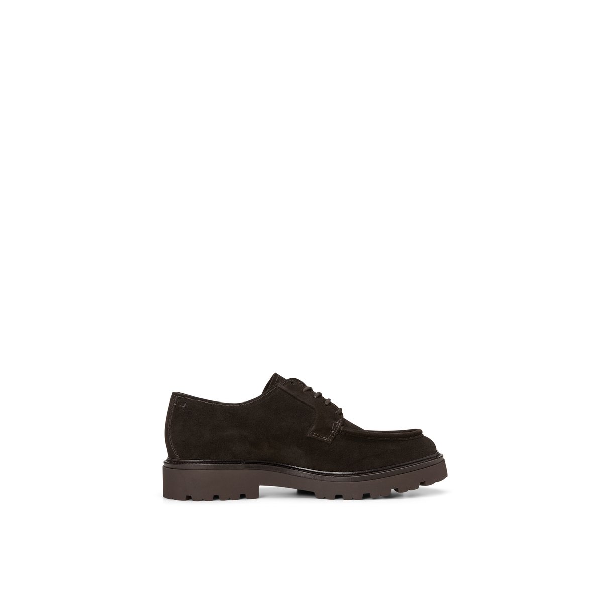 Chaussures à lacets, modèle Phil en cuir velours huilé marron fonce, MARC O'POLO