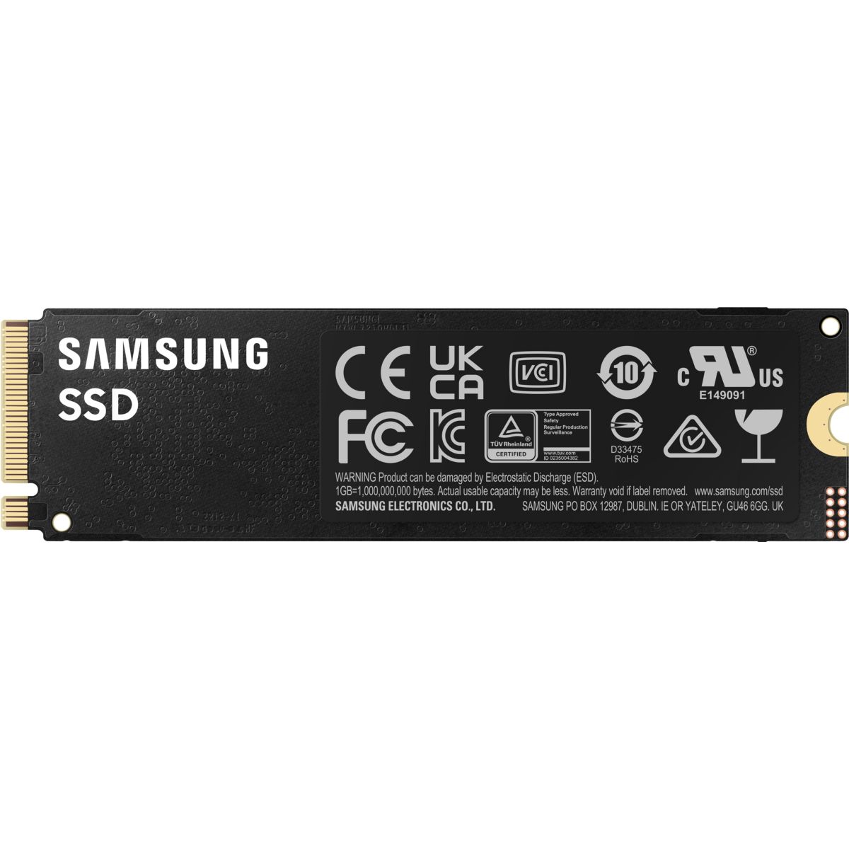 Disque SSD interne 1To 990 Pro PCIe 4.0 NVMe M.2 couleur unique, SAMSUNG