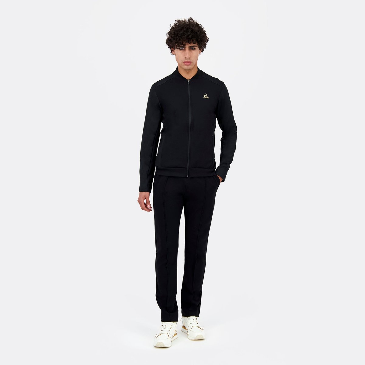Sweat zippé Coq d'Or noir, LE COQ SPORTIF