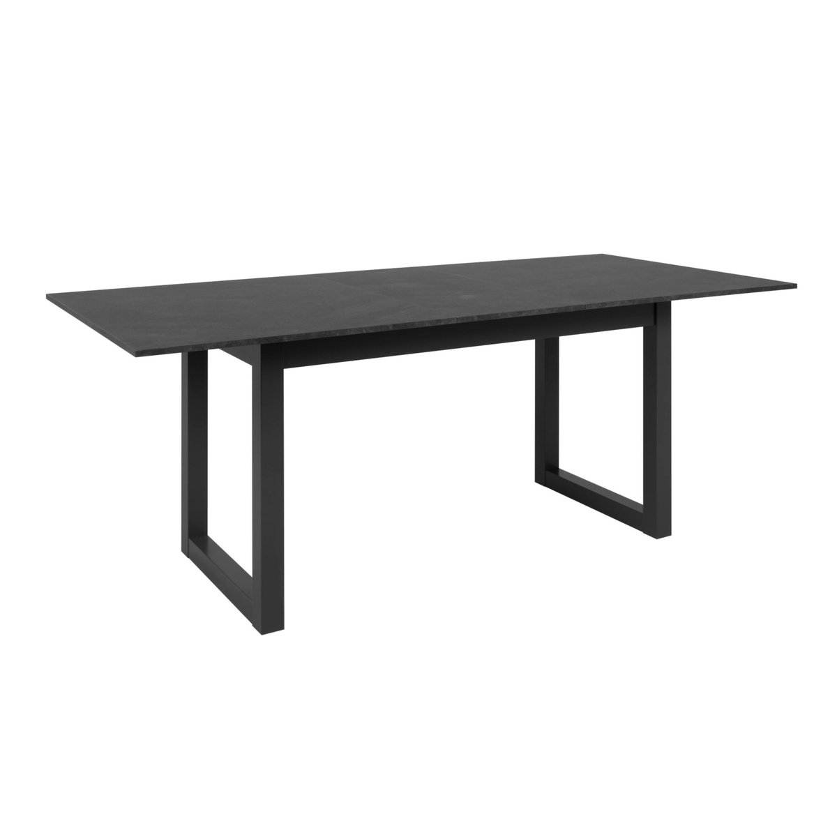 Table à manger extensible effet ardoise 160-200 cm ALVA anthracite, PIER IMPORT
