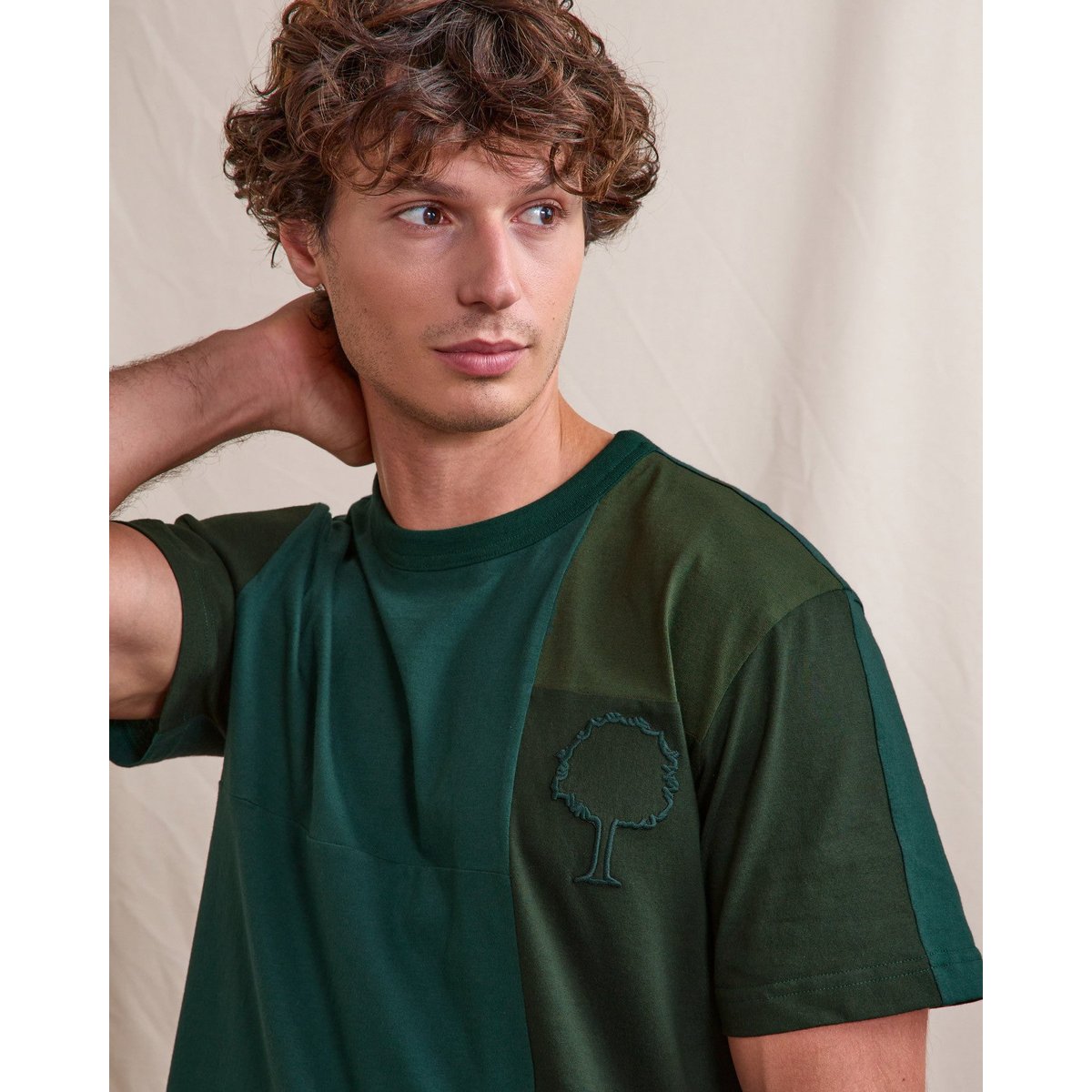 T-shirt LUGNY UP vert, FAGUO