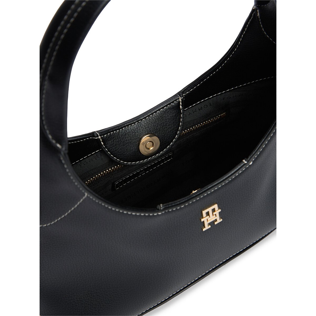 TH Everyday Hobo Bag black, TOMMY HILFIGER