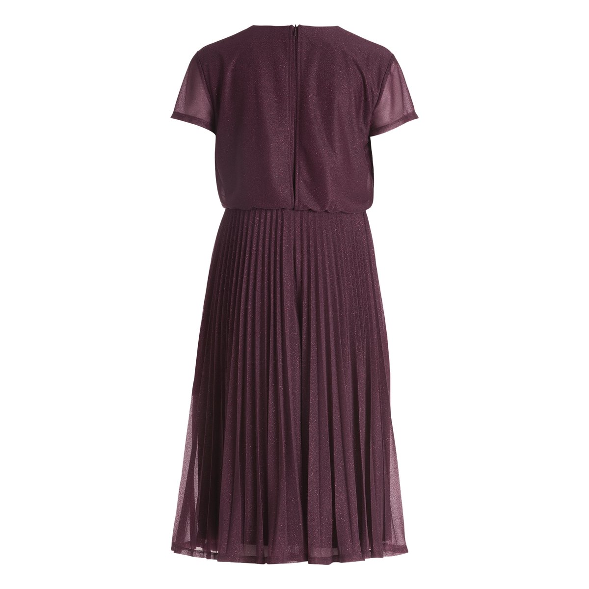 Robe de cocktail à plis purple/purple, VERA MONT