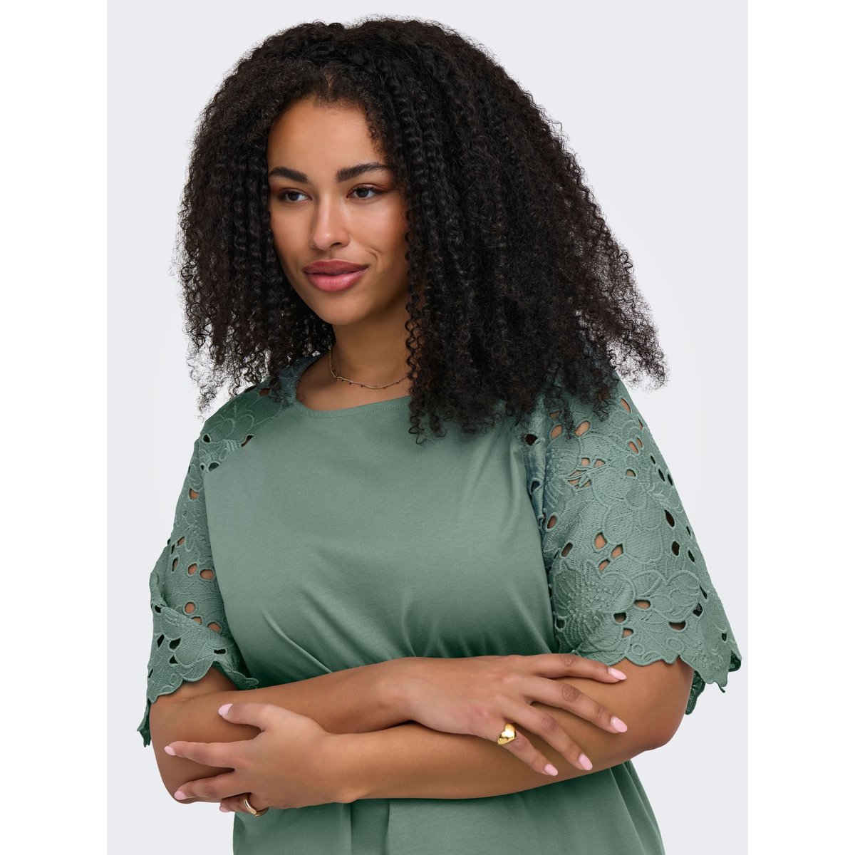 Robe chinois green, ONLY CARMAKOMA