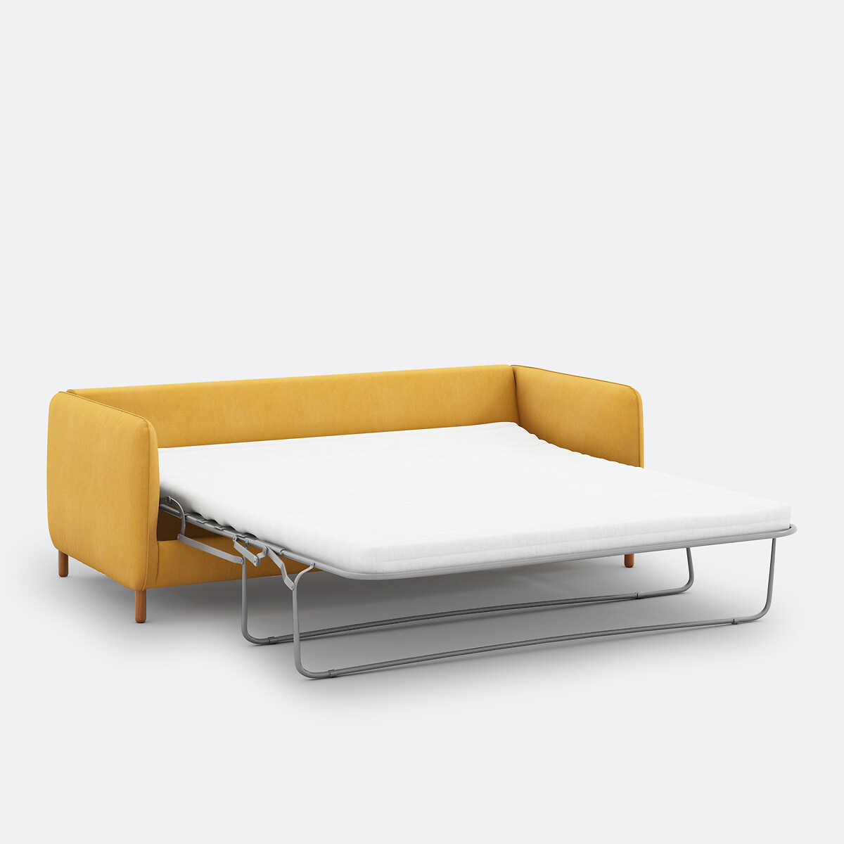 Canapé 2, 3 ou 4 places, convertible, en coton et lin, Loméo jaune moutarde, LA REDOUTE INTERIEURS