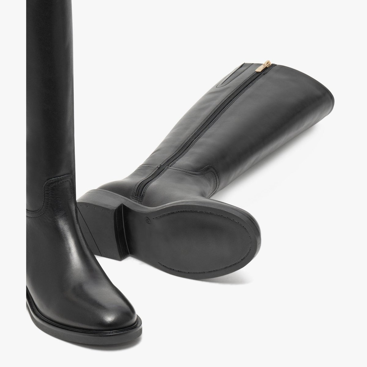 Botte Plate en cuir VICTORIA noir, BOCAGE