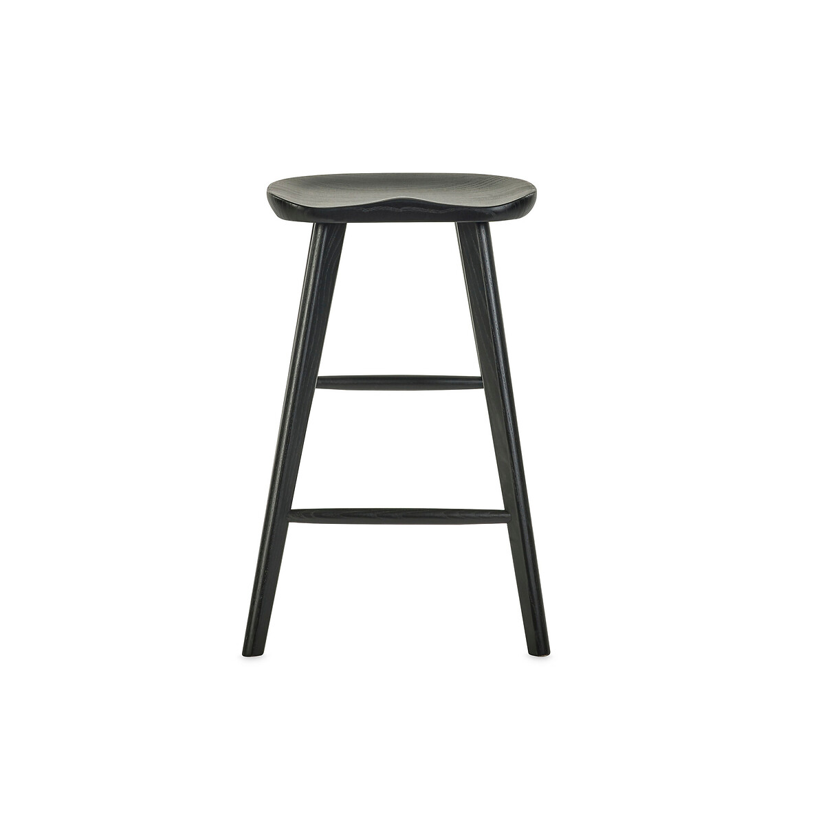 Miro Solid Oak Bar Stool black, SO'HOME