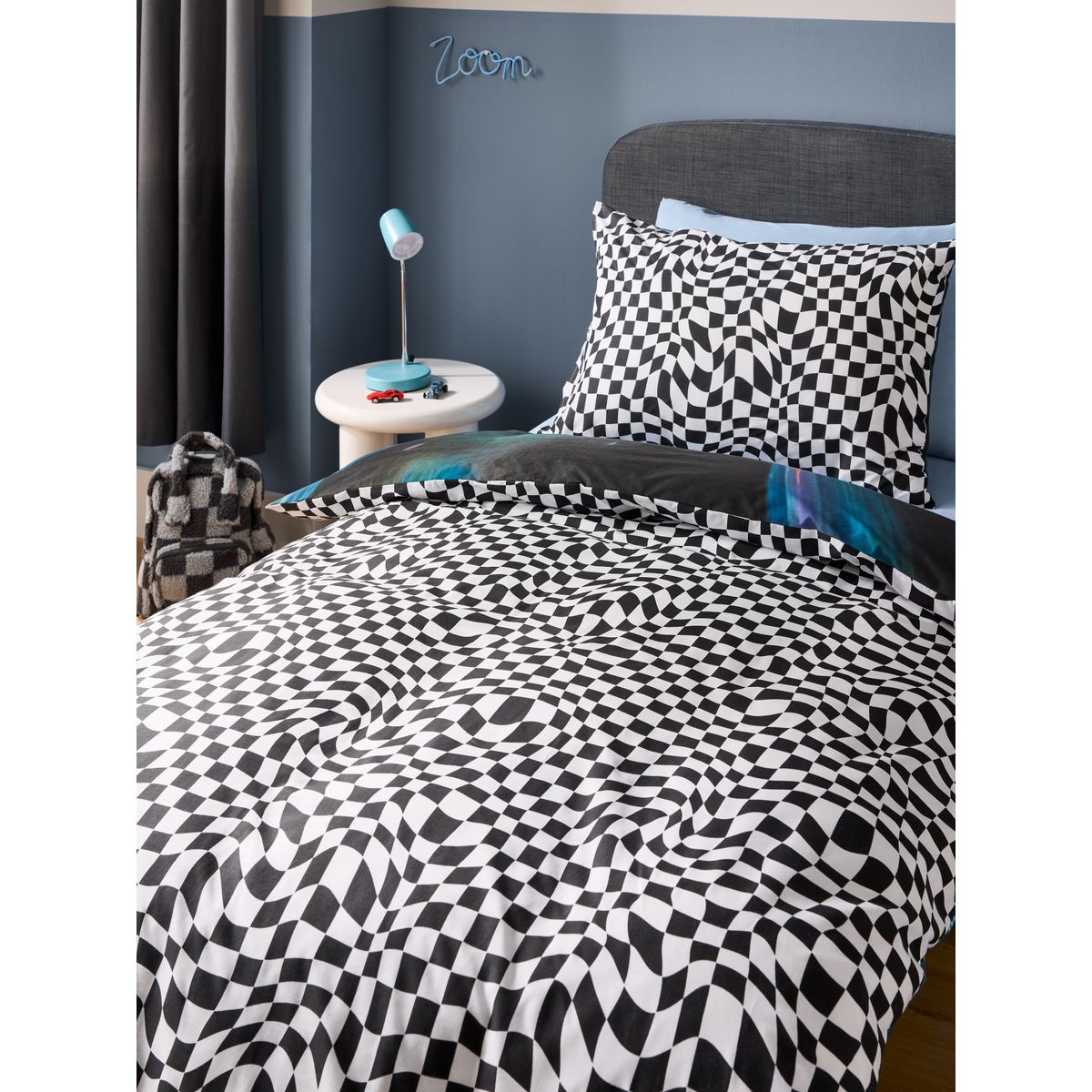 Parure housse de couette et taie d'oreiller voiture de course, NEXT