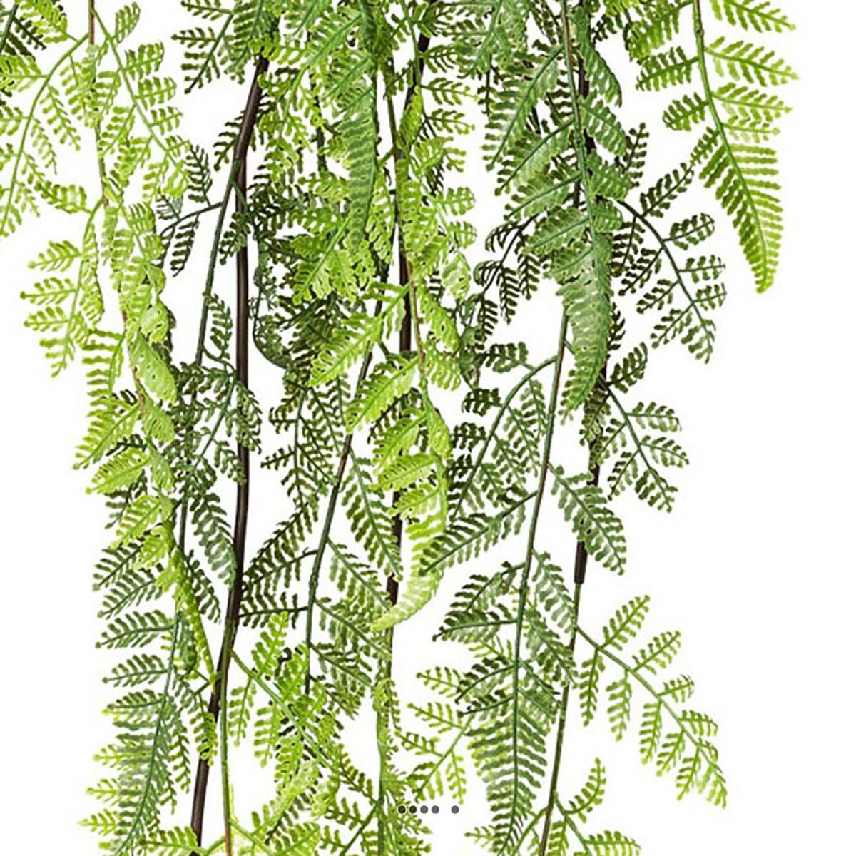 Chute de fougère artificielle L 84 cm l 20 cm v002239, ARTIFICIELLES