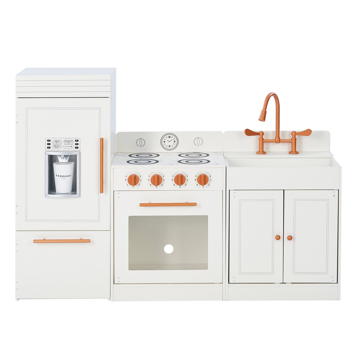 Cuisine Jeu Enfant Bois LITTLE CHEF blanc, TEAMSON KIDS