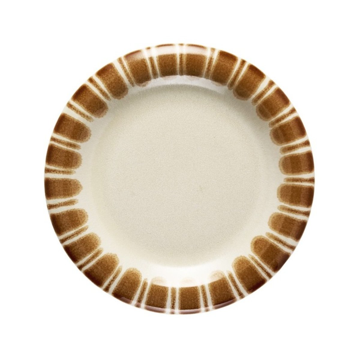 Assiette plate peinte à la main orange, MADAM STOLTZ
