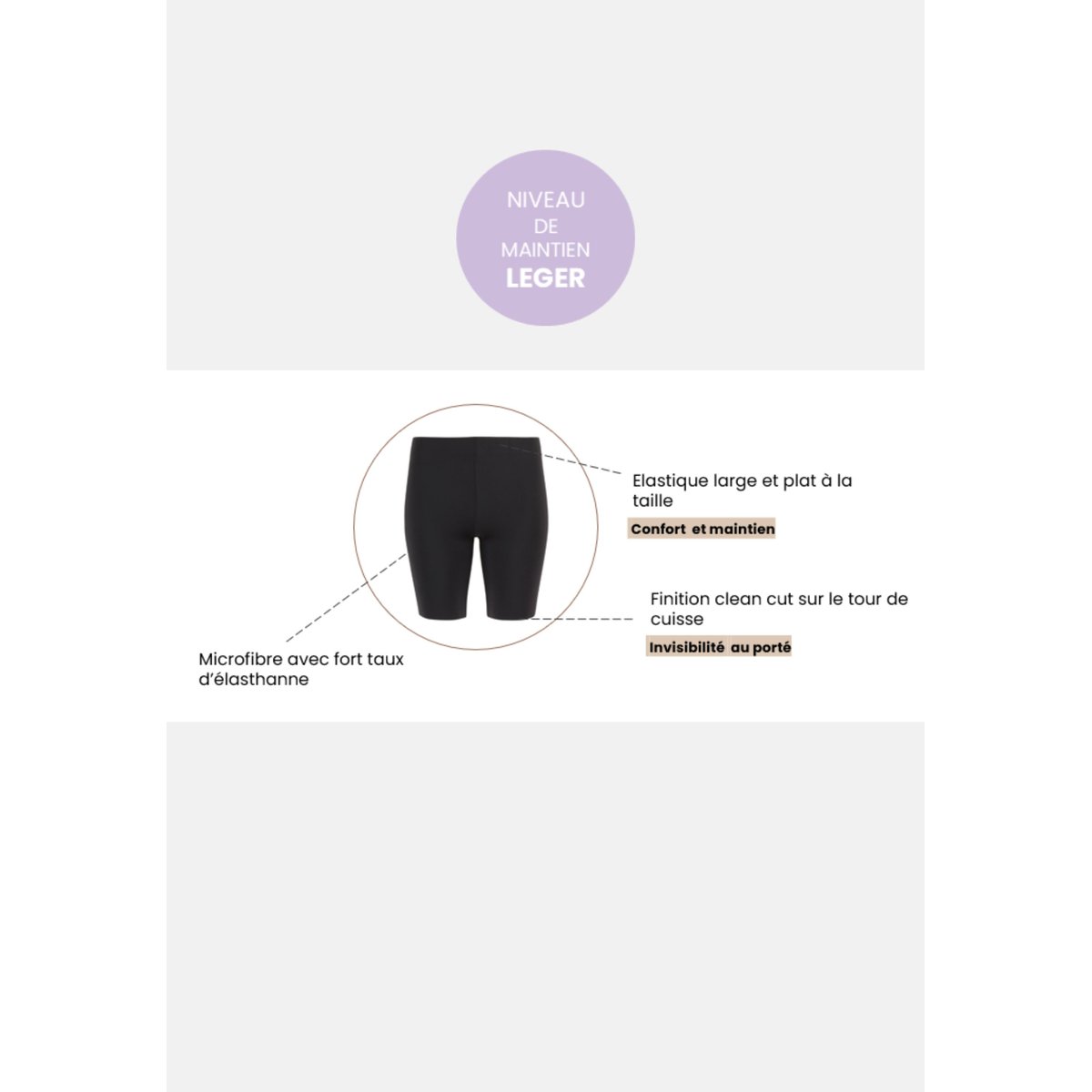 Panty PERFECT TOUCH noir, SANS COMPLEXE