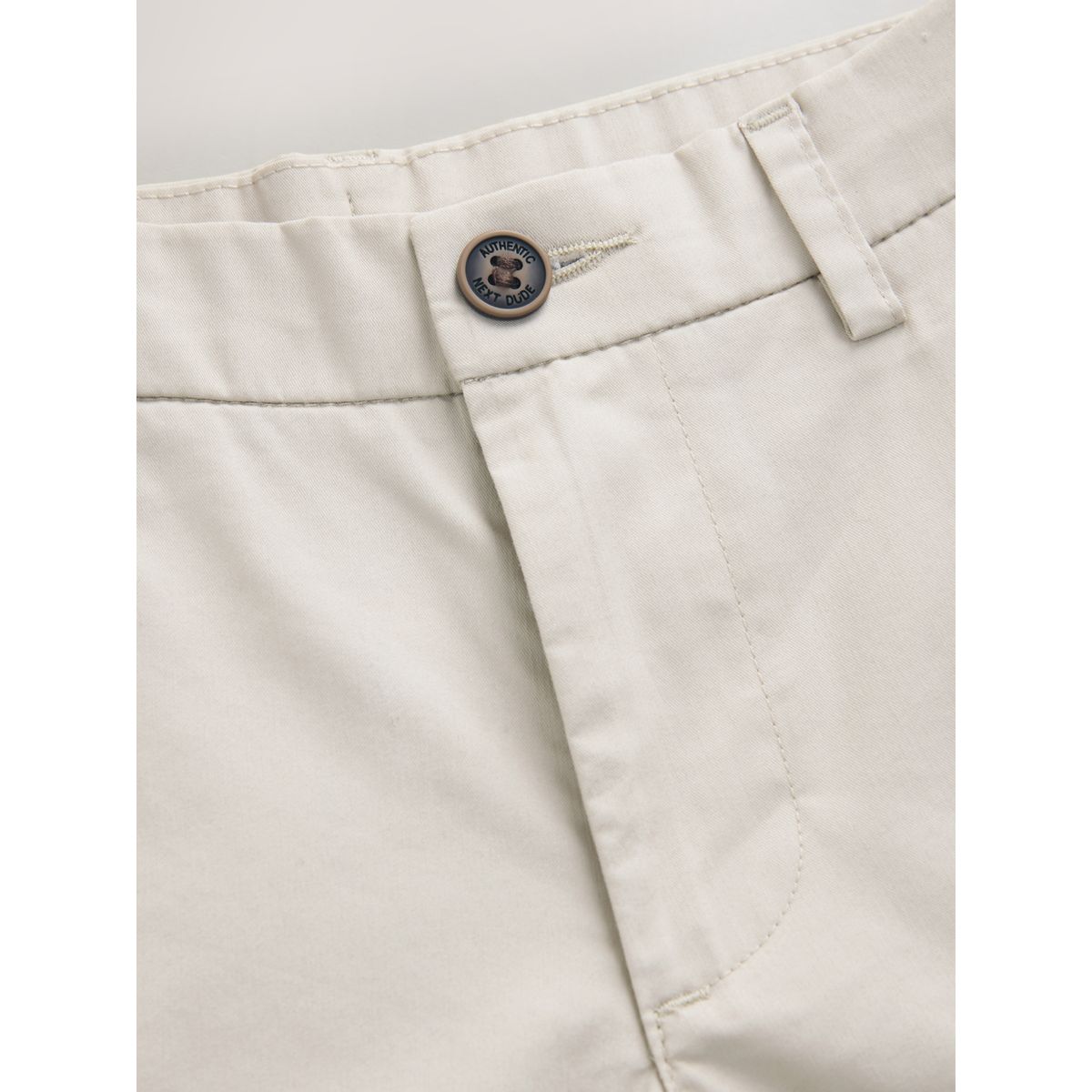 Pantalon chino stretch standard écru, NEXT
